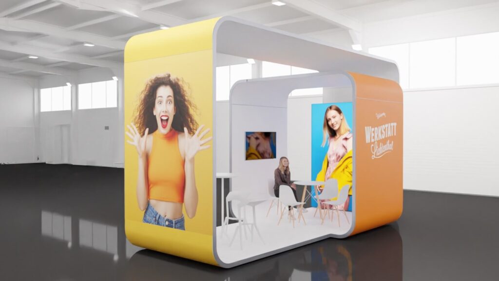 Messestand Cube ORANGE